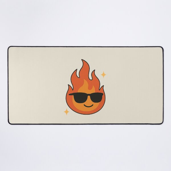 Item preview, Cool Fire Flame – Funny Character in Minimalist Style designed and sold by Worldclay.