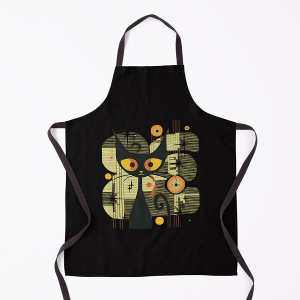 Item preview, Mid Century Modern Atomic Cat Retro Black Cat Mcm Cat designed and sold by TheDesignWork.