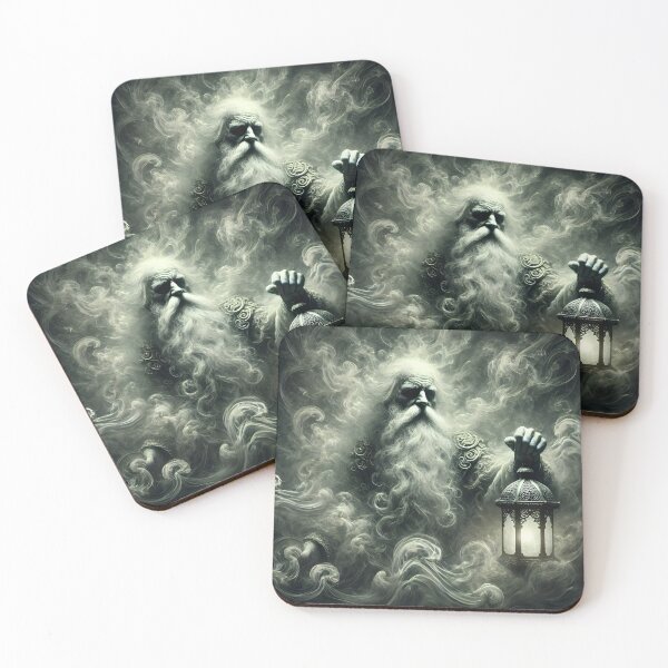 Item preview, "Nár – Dwarf of the Dead in Norse Mythology | Lantern-Wielder Fantasy Art Print" designed and sold by Umbra666.