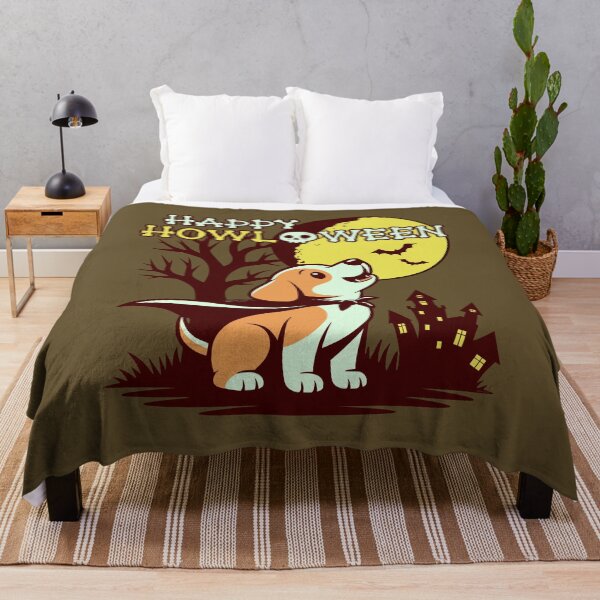 Item preview, Happy Howloween Howling Puppy Halloween Cartoon designed and sold by CRHPOD20.