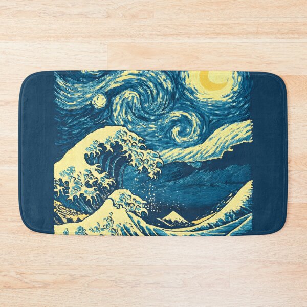 Item preview, Starry Night Off The Wave of Kanagawa designed and sold by Alema Art.