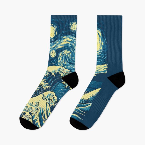 Item preview, Starry Night Off The Wave of Kanagawa designed and sold by Alema Art.