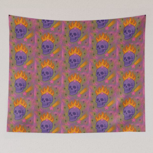 Item preview, Star-Crowned Cosmic Flame Skull designed and sold by zzz888.