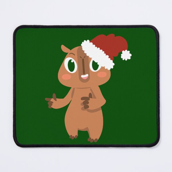 Item preview, cute christmas capybara santa claus designed and sold by Gossip Rag.