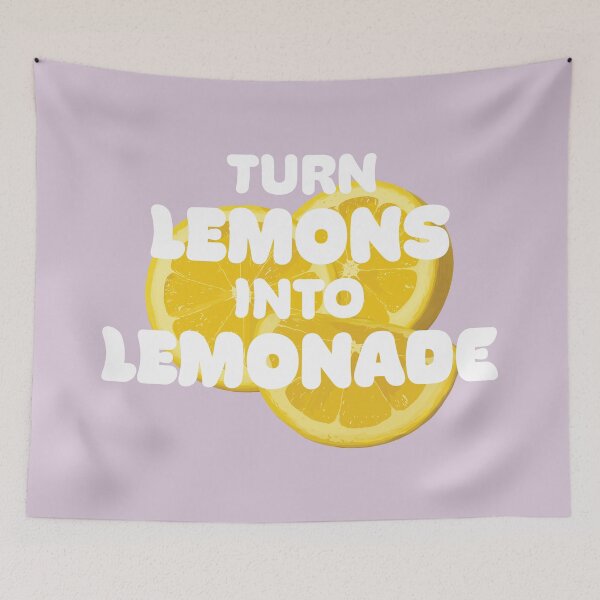 Item preview, Lemons Into Lemonade Retro-Modern Purple designed and sold by reka-designs.