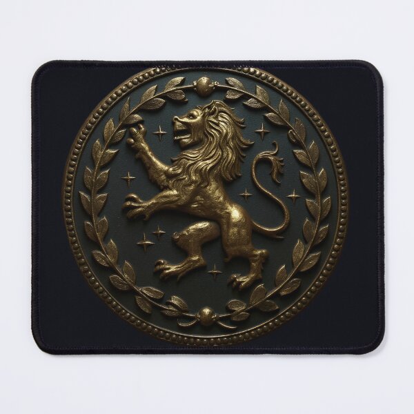 Item preview, House Long Imperial Seal – Gold Lion Crest Emblem designed and sold by HouseLongPub.