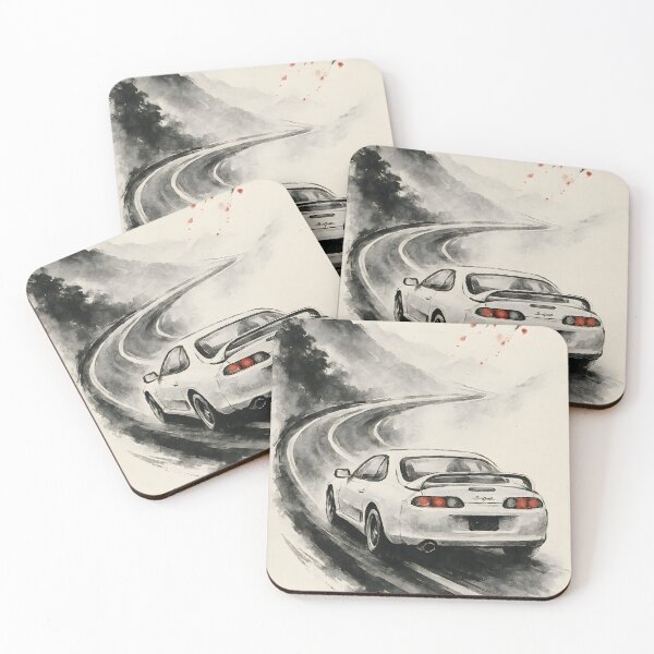 Item preview, JDM Legend  – Ink Style Mountain Pass Art designed and sold by SakuraSpeed.