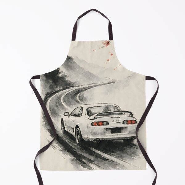 Aperçu de l'œuvre Légende JDM – Art du col de montagne à l'encre créée et vendue par SakuraSpeed.