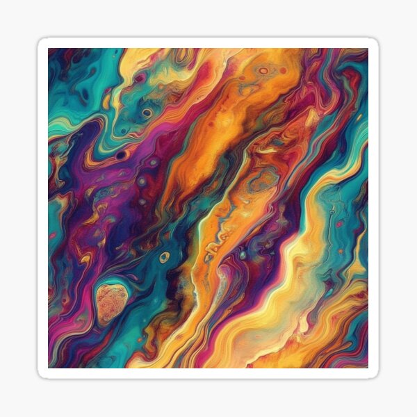 Item preview, Abstract Movement Dancing Pigments designed and sold by MidArtForge.