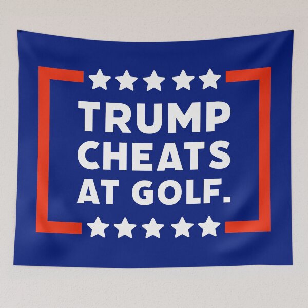 Item preview, Trump cheats at golf designed and sold by Rachel the Artist .
