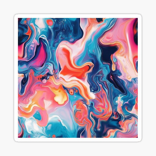 Item preview, Abstract Movement Dancing Pigments designed and sold by MidArtForge.