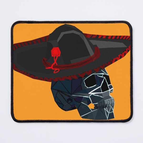 Item preview, Charro Negro Skull - Low Poly Mexican Gothic Art designed and sold by Just-Draws-22.