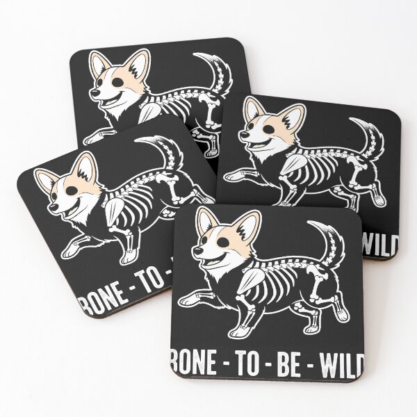 Item preview, Dancing Corgi Skeleton Vector Illustration designed and sold by zoughlal.