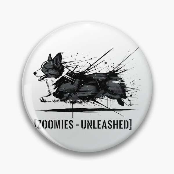 Item preview, Brushstroke Corgi Silhouette with Ink Splatter Effect designed and sold by zoughlal.