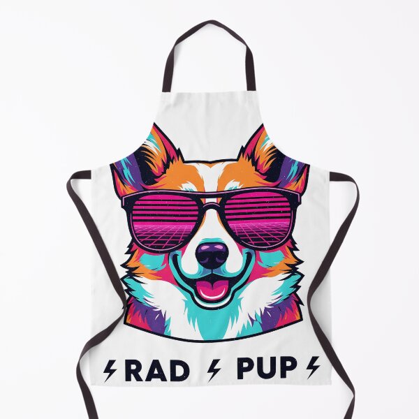 Artikelvorschau, Retro Neon Sonnenbrille Corgi mit 80er Vibe entworfen und verkauft von zoughlal.