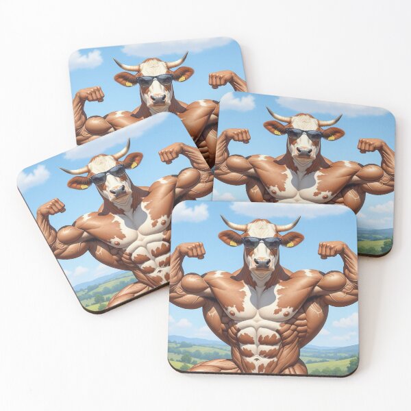 Aperçu de l'œuvre Lait musculaire bovin renforcé créée et vendue par GingaDesigns.