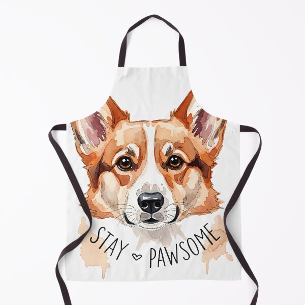 Item preview, Watercolor Corgi Face with Cursive Circle Text designed and sold by zoughlal.