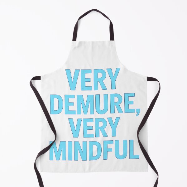 Item preview, VERY DEMURE, VERY MINDFUL – Blue Neon Style on Dark Background designed and sold by ShadeFrameFlo.