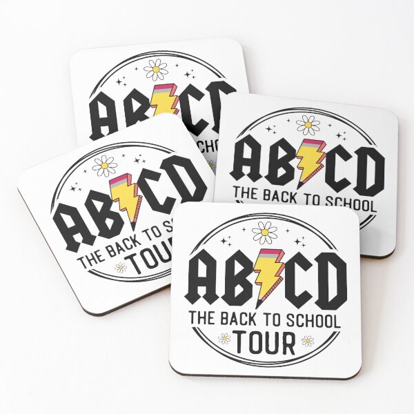 Item preview, Back to School ABCD – Cute Colorful Alphabet Letters with School Supplies designed and sold by The Loved Label.