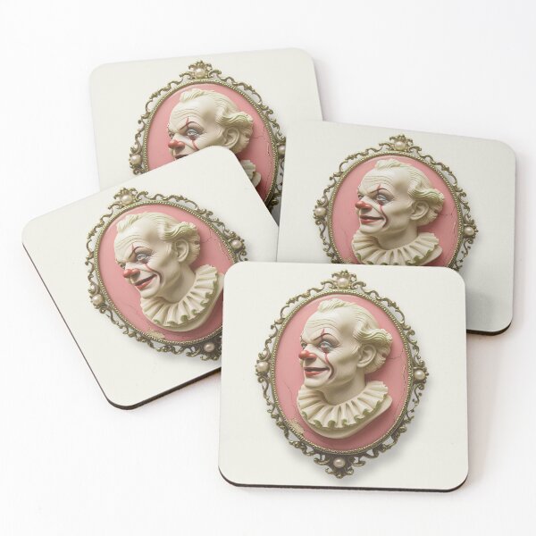 Item preview, Creepy Clown Vintage Victorian Cameo Monster Girly Gothic designed and sold by TackyTime.
