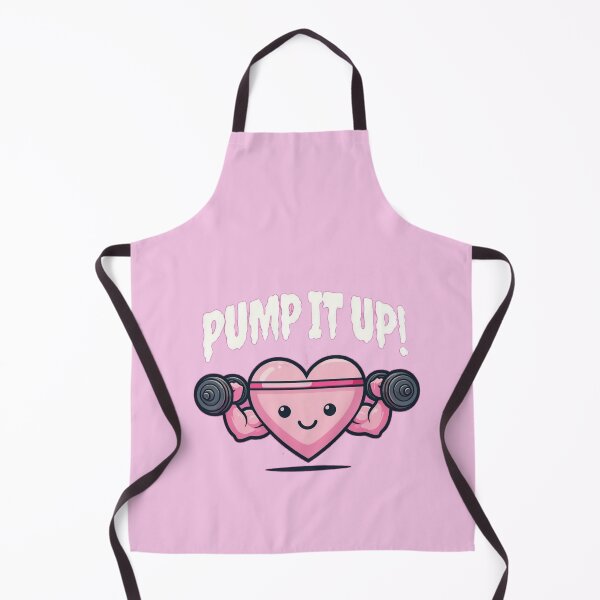 Item preview, Kawaii Gym Design – Pump It Up Cute Heart Lifting Weights Workout Aesthetic designed and sold by girlstrend.