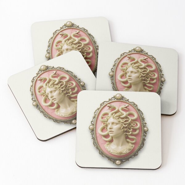 Item preview, Medusa Victorian Woman Vintage Cameo Monster Girly Gothic designed and sold by TackyTime.