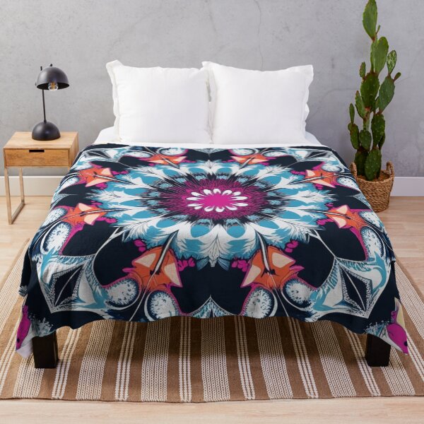 Item preview, Frozen Radiance – Intricate Fractal Mandala of Ice and Color designed and sold by Harmonic_Layers.