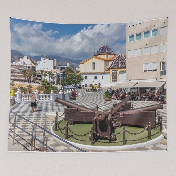 Item preview, Canons in the Plaza Santa Ana, Benidorm Old Town, Costa Blanca, Spain designed and sold by Kevin Hellon.