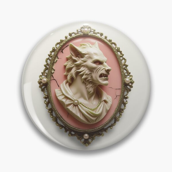 Artikelvorschau, Werwolf viktorianischen gruseligen Vintage Cameo Monster Gothic Kunst entworfen und verkauft von TackyTime.