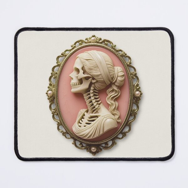 Item preview, Victorian Skeleton Woman Vintage Cameo Creepy Girly Gothic designed and sold by TackyTime.