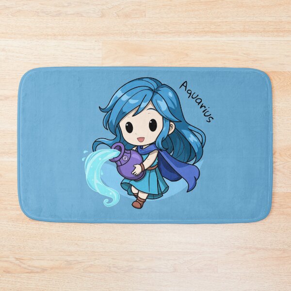 Artikelvorschau, Zodiac Chibi – Wassermann Niedliche Astrologie Wasserträger Illustration entworfen und verkauft von Ans Arts PH.