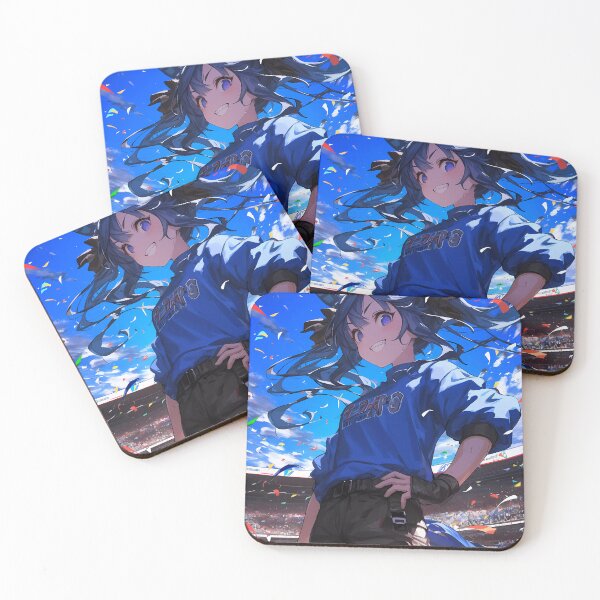 Item preview,  Twin Turbo Uma Musume Pretty Derby Anime Girl Waifu Confetti Roar Blue Stadium Joy designed and sold by earlobejerk.