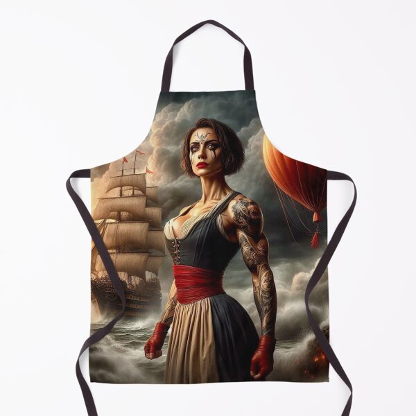 Item preview, Epic Tattooed Warrior: Stormy Seas & Adventure Skies designed and sold by Ghost Archer Illusions.