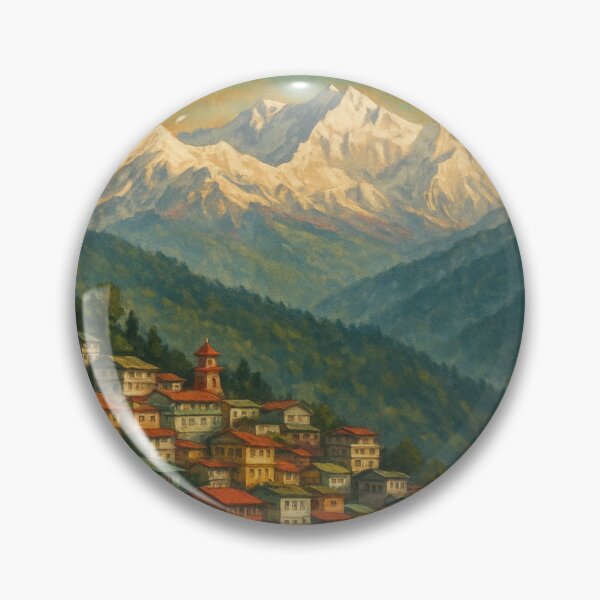 Item preview, Colorful Hillside of Gangtok, Sikkim designed and sold by Aryabek.