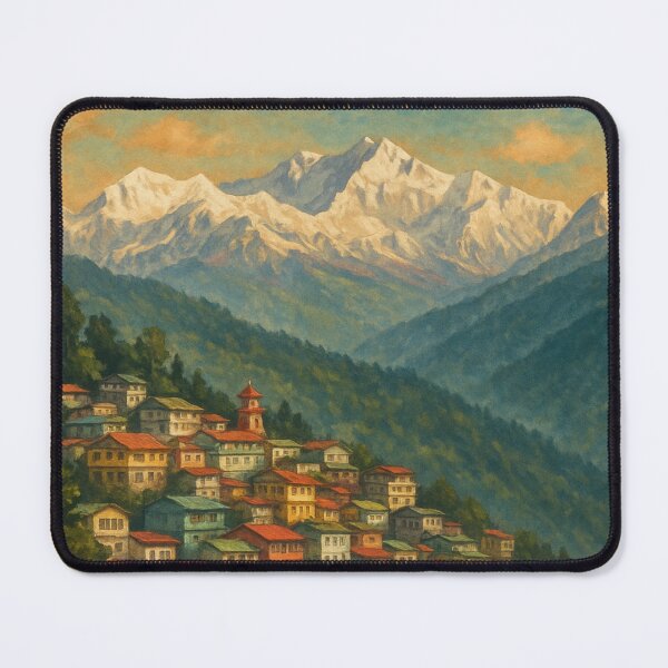 Item preview, Colorful Hillside of Gangtok, Sikkim designed and sold by Aryabek.