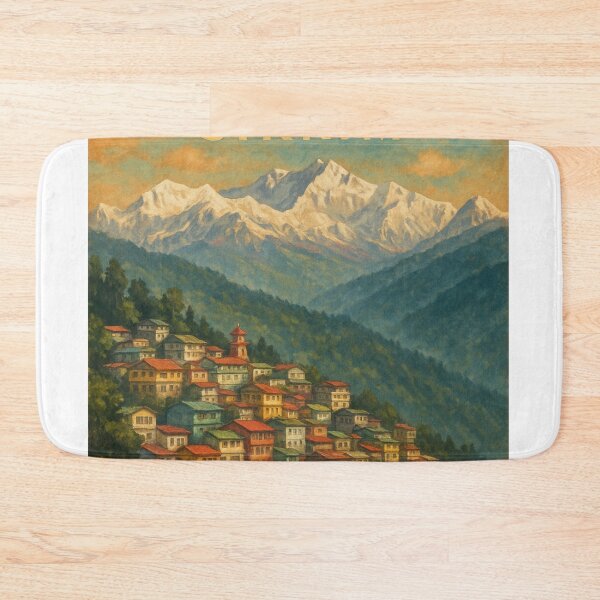 Item preview, Colorful Hillside of Gangtok, Sikkim designed and sold by Aryabek.