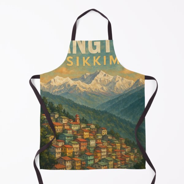 Item preview, Colorful Hillside of Gangtok, Sikkim designed and sold by Aryabek.