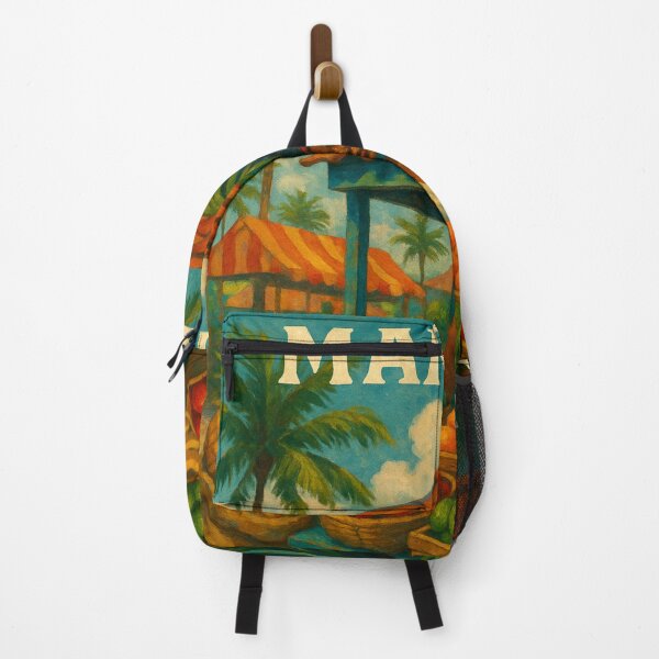 Item preview, Caribbean Market Scene with Tropical Fruit designed and sold by Aryabek.