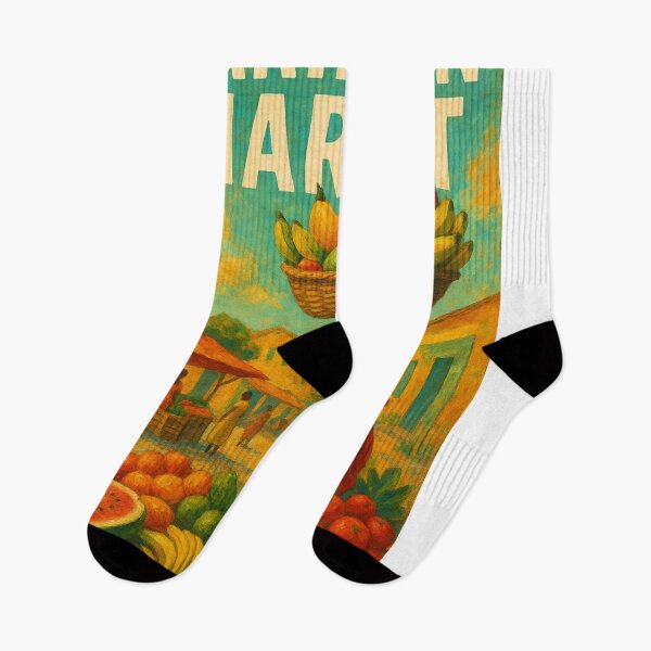 Item preview, Woman with Fruit Basket in Caribbean Market designed and sold by Aryabek.