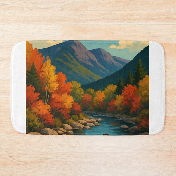 Item preview, Autumn River at Loon Mountain, New Hampshire designed and sold by Aryabek.