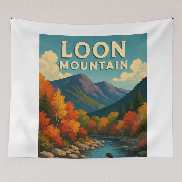 Item preview, Autumn River at Loon Mountain, New Hampshire designed and sold by Aryabek.