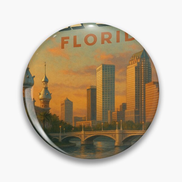 Item preview, Tampa Skyline and Hillsborough River, Florida designed and sold by Aryabek.