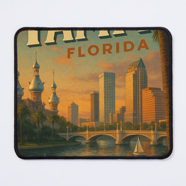 Item preview, Tampa Skyline and Hillsborough River, Florida designed and sold by Aryabek.