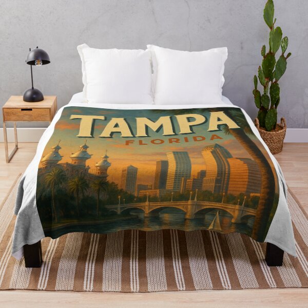 Item preview, Tampa Skyline and Hillsborough River, Florida designed and sold by Aryabek.