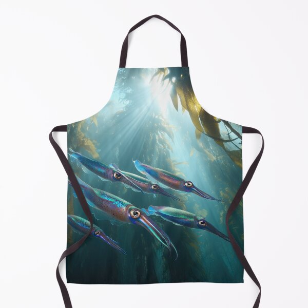 Item preview, Escuela mágica de calamares designed and sold by AiArt NZ.