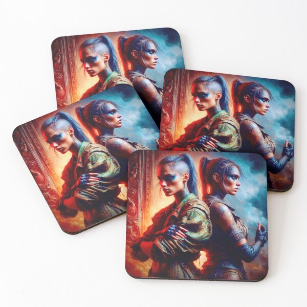 Item preview, Fierce Duo: Post-Apocalyptic Warrior Sisters designed and sold by Ghost Archer Illusions.