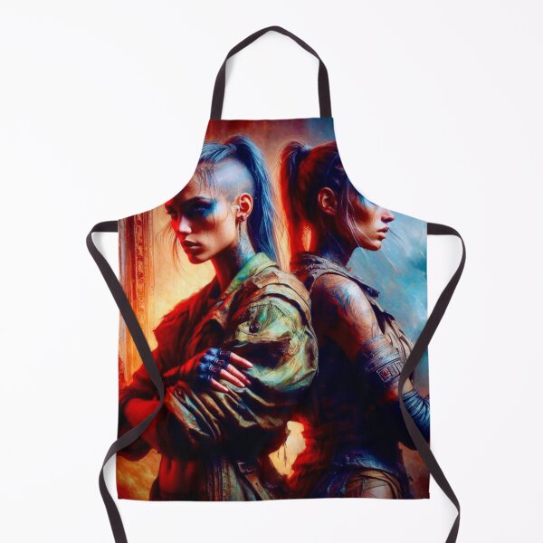Item preview, Fierce Duo: Post-Apocalyptic Warrior Sisters designed and sold by Ghost Archer Illusions.