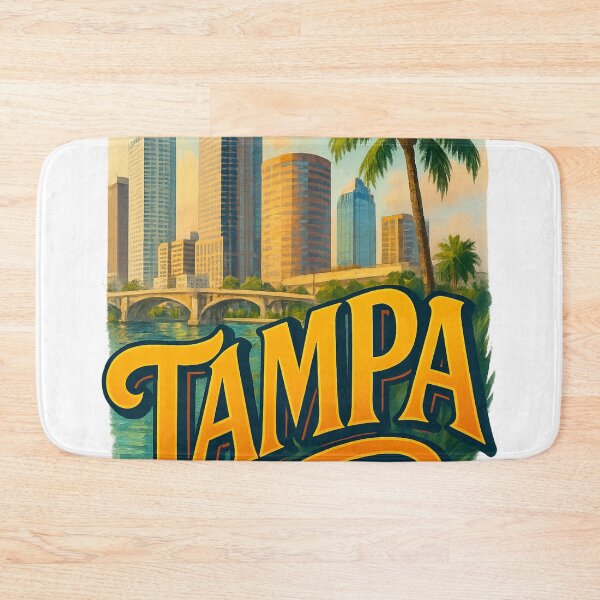 Item preview, Tampa Waterfront with Palm Trees, Florida designed and sold by Aryabek.
