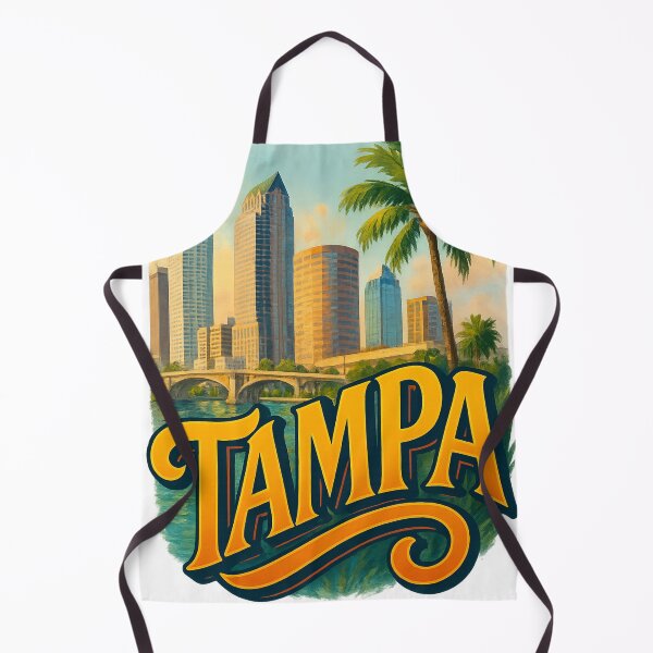 Item preview, Tampa Waterfront with Palm Trees, Florida designed and sold by Aryabek.
