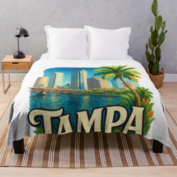 Item preview, Tampa Cityscape with Waterfront Bridge, Florida designed and sold by Aryabek.